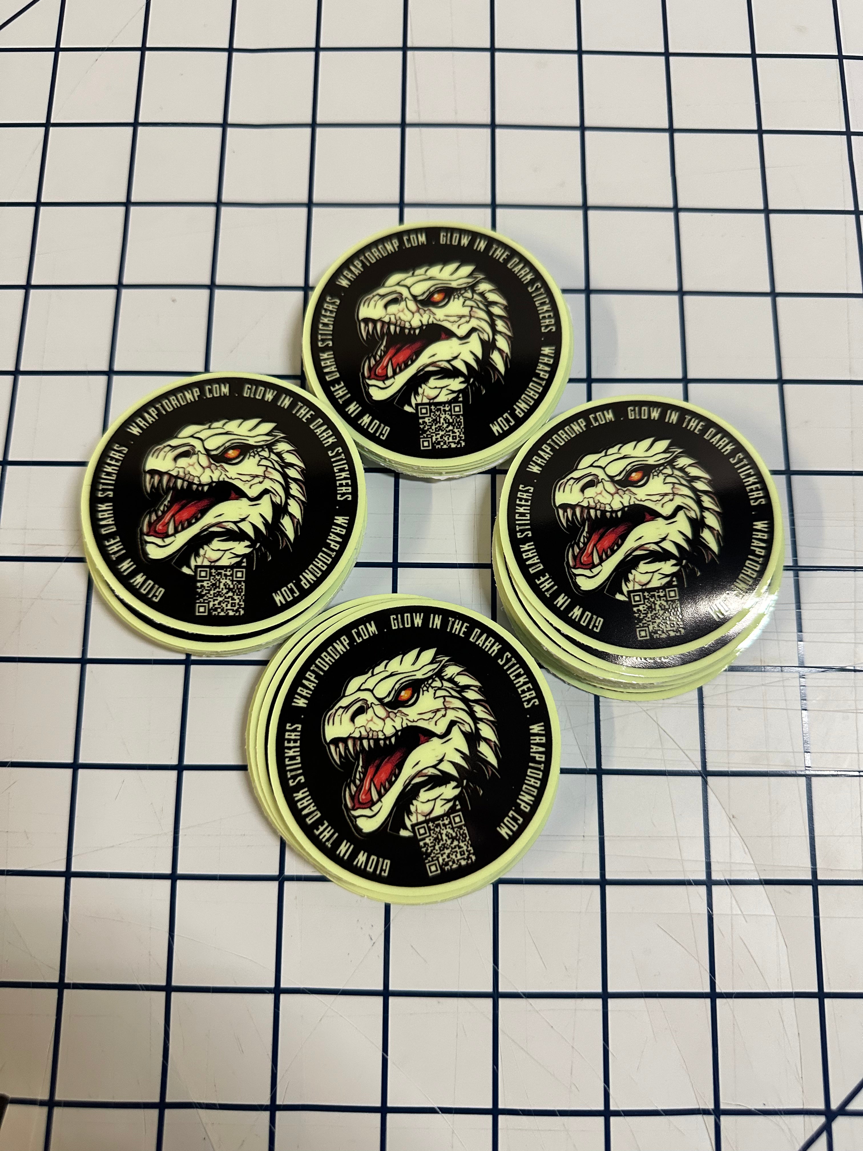 Glow in the dark stickers